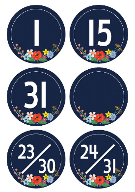 Wildflowers Calendar Days