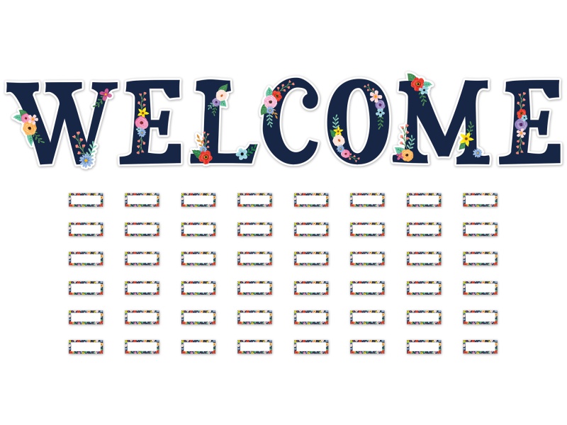 Teacher Created Resources Happy Cactus Bulletin Board Set - 48 Pieces, 'Welcome' & Cactus Decor
