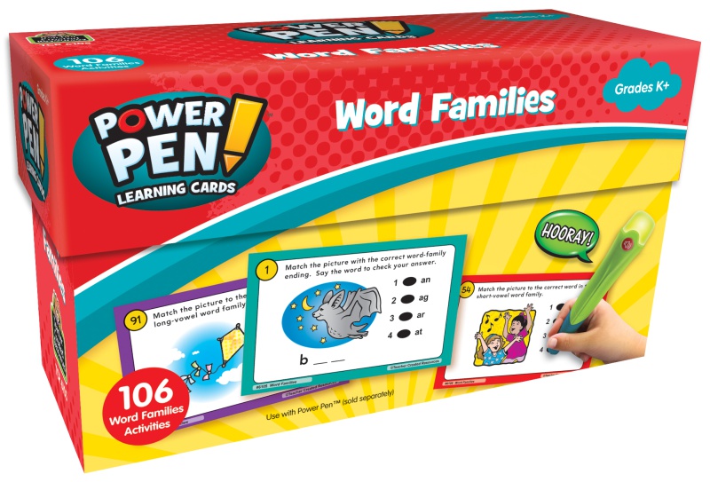 Word Families Learning Cards for Grade 2 | Reading Skills