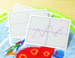 Write-On/Wipe-Off Coordinate Mats, set of 10