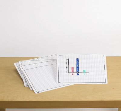 Write-On/Wipe-Off Graphing Mats - Set of 10
