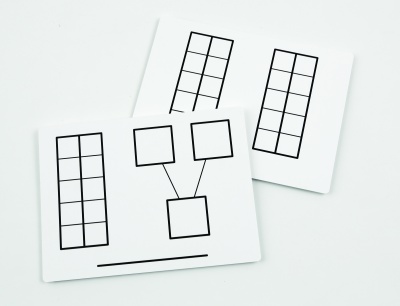 Write and Wipe Ten-Frame Mats, Pack of 10