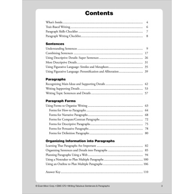 Writing Fabulous Sentences & Paragraphs