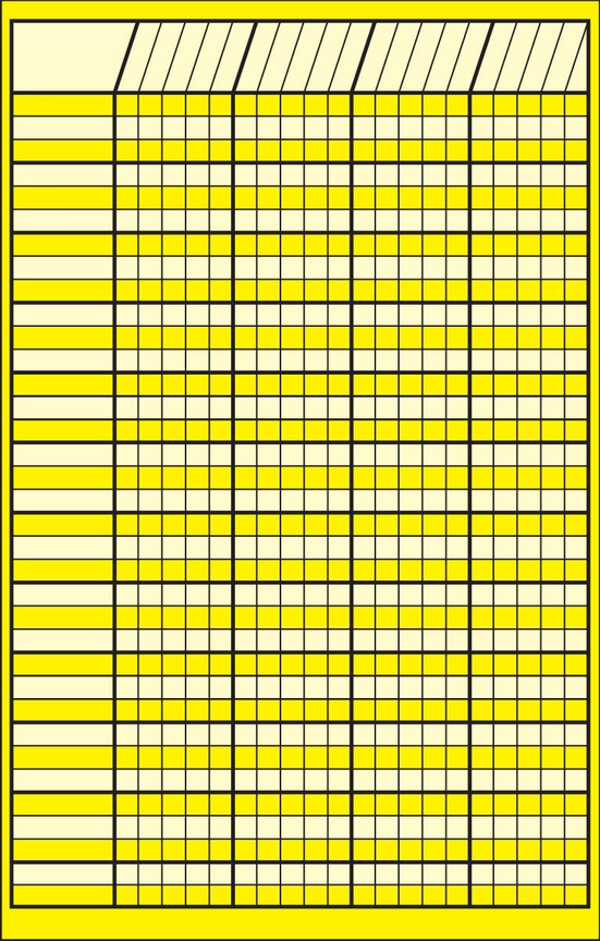 Yellow Vertical Incentive Chart for Classroom Management
