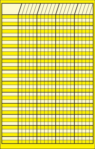 Yellow Small Vertical Incentive Chart